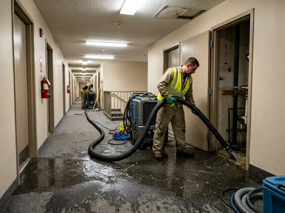 multi-unit-apartment-hallway-f-005 — frequently asked questions, Emergency Burst Pipe Water Extraction & Removal in Mineral…